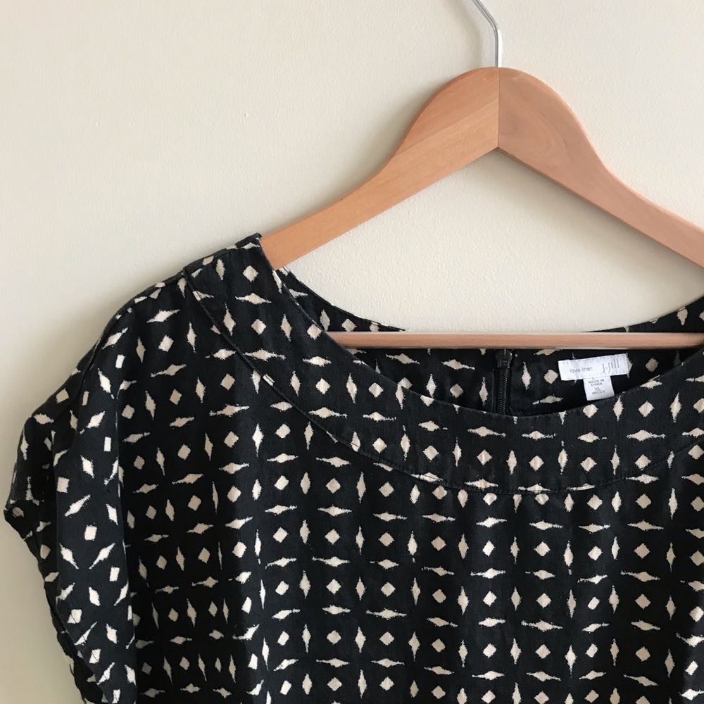 J. Jill Love Linen Ikat Print Dress